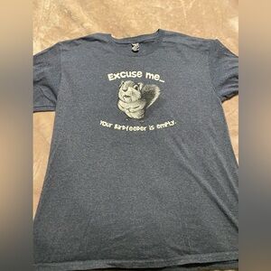 Large squirrel lovers T-shirt.